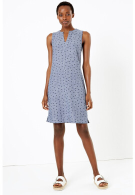 Marks & Spencer Рокля с лен и точки - Pepit.bg