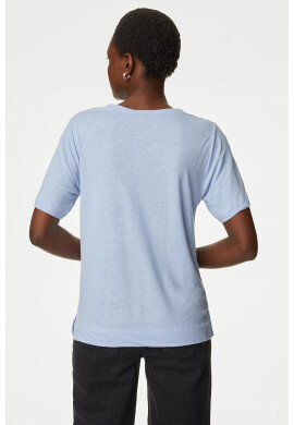 Marks  Spencer Тениска от лен и модал - Pepit.bg