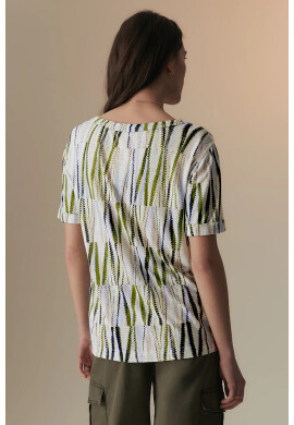 Marks  Spencer Тениска с лен и шпиц - Pepit.bg