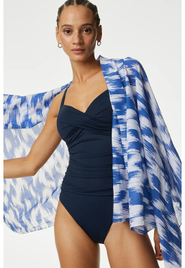Marks  Spencer Цял бански с набирания - Pepit.bg