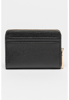 Michael Kors Кожен портфейл с метално лого - Черен - Pepit.bg
