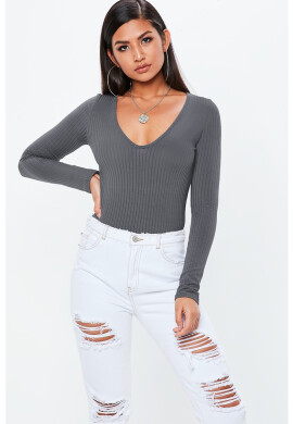 Missguided Боди с рипсен ефект - Pepit.bg