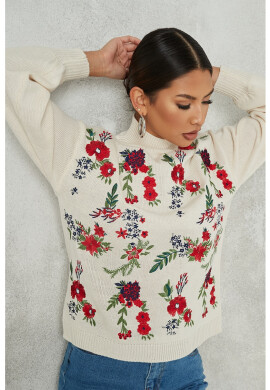 Missguided Пуловер с бродерии - Pepit.bg