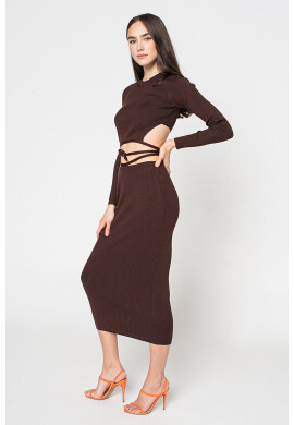 Missguided Рипсена пола с колан - Pepit.bg