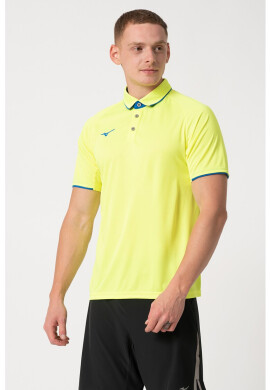 Mizuno Тениска Team Core с яка и контрастни детайли - Pepit.bg