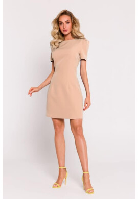 MOE Rochie mini cu maneci decorative - Бежов - Pepit.bg