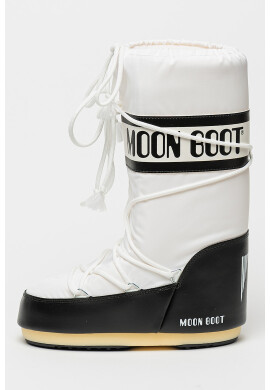 Moon Boot Текстилни апрески MB Icon - Бял/Черен - Pepit.bg