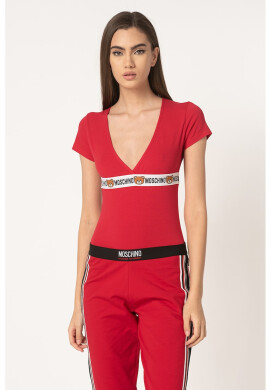 Moschino Боди с еластична лента с лого - Pepit.bg
