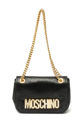 Moschino Кожена чанта с лого - Pepit.bg