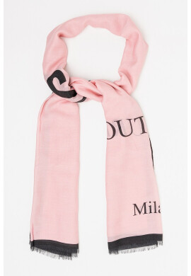 Moschino Шал с модал с лого - Pepit.bg