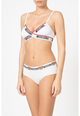 Moschino Сутиен с лого - Pepit.bg