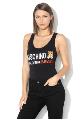 Moschino Топ с лого 10 - Pepit.bg