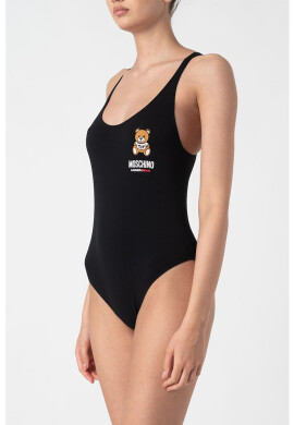 Moschino Топ тип боди с лого - Pepit.bg