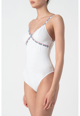 Moschino Топ тип боди с лого - Pepit.bg