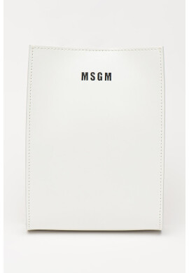MSGM Кожена чанта с лого - Pepit.bg