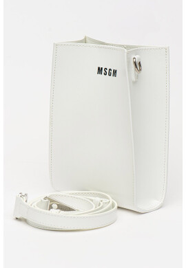 MSGM Кожена чанта с лого - Pepit.bg