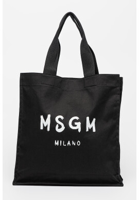 MSGM Памучна шопинг чанта с лого - Pepit.bg