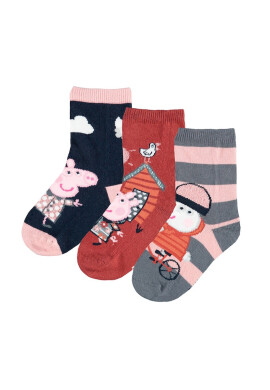 NAME IT Къси чорапи с шарка на Peppa Pig - 3 чифта - Pepit.bg