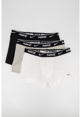 Nike Боксерки с лого - 3 чифта - Бял/Черен/Сив - Pepit.bg