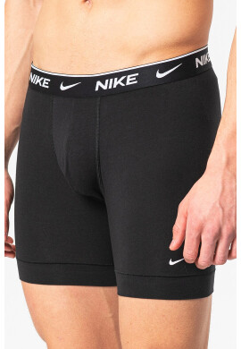 Nike Боксерки с лого - 3 чифта - Бял/Черен/Сив меланж - Pepit.bg
