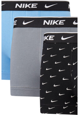 Nike Боксерки с лого - 3 чифта - Черен/Сив/Светлосин - Pepit.bg