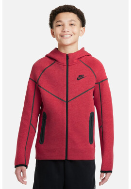 Nike Детски суичър Tech Flc Fz FD3285672 - - Червен/Черен - Pepit.bg
