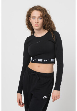 Nike Къса блуза с лого - Pepit.bg