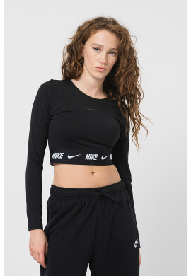 Nike Къса блуза с лого - Pepit.bg