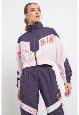 Nike Късо уголемено яке - Бял/Пастелнорозов/Аметист - Pepit.bg