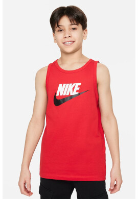 Nike Памучен топ с лого - Pepit.bg
