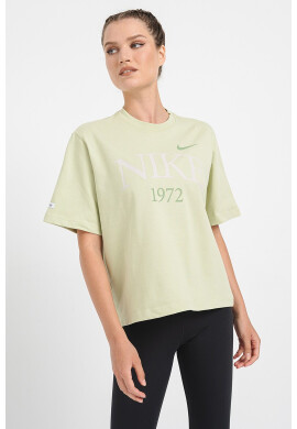 Nike Тениска с лого и паднали ръкави - Pepit.bg