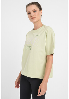 Nike Тениска с лого и паднали ръкави - Pepit.bg