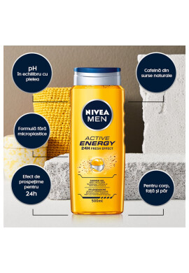 Nivea Men Active Energy душ гел - Pepit.bg