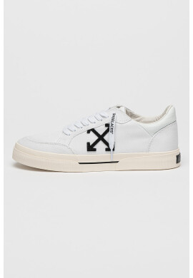OFF-WHITE Кецове Omia с лого - Бял/Черен - Pepit.bg