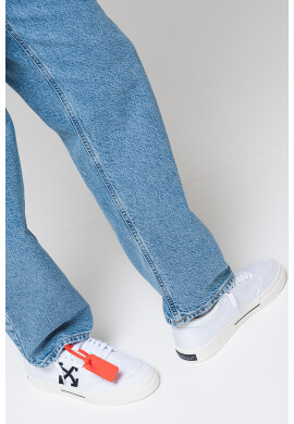 OFF-WHITE Кецове Omia с лого - Бял/Черен - Pepit.bg