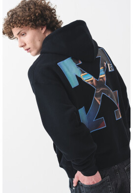 OFF-WHITE Худи с джоб кенгуру - Pepit.bg
