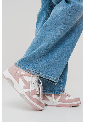 OFF-WHITE Кожени спортни обувки с лого - Pepit.bg