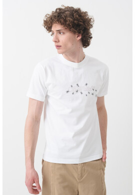 OFF-WHITE Слим тениска с лого - Pepit.bg