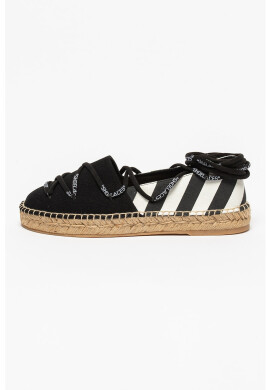OFF-WHITE Текстилни еспадрили с връзки - Pepit.bg