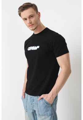 OFF-WHITE Тениска с принт на гърба - Pepit.bg