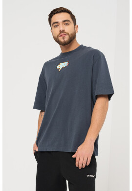 OFF-WHITE Уголемена тениска Degrad - Pepit.bg