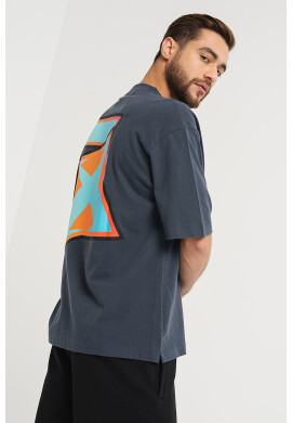 OFF-WHITE Уголемена тениска Degrad - Pepit.bg