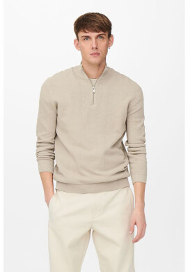 Only & Sons Пуловер с цепка с цип - Pepit.bg