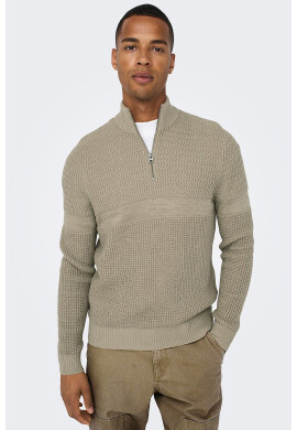 Only & Sons Пуловер с къс цип - Pepit.bg