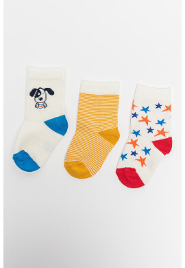 PETIT BATEAU Десенирани къси чорапи - 3 чифта - Pepit.bg