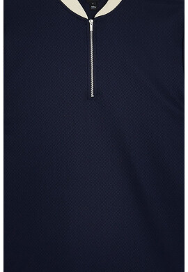 RIVER ISLAND Тениска с къс цип - Pepit.bg