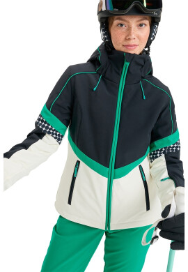 ROXY Ски яке Peak Chic със Softshell - Бял/Зелен/Черен - Pepit.bg