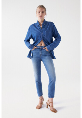 Salsa Jeans Скъсени слим дънки True - Pepit.bg
