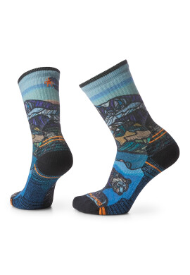 Smartwool Хайкинг чорапи Hike Light Cushion Icy Range с десен - Pepit.bg