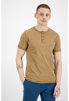 !Solid Памучна тениска Henley - Pepit.bg